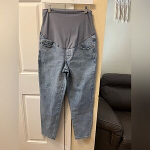 Maternity Gorgeous Women's Gray Jeans Size Large EXCELLENT cond. Brand unknown